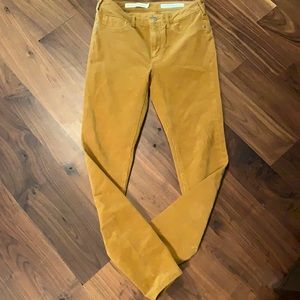 Anthropologie Pilcro high Rosie skinny corduroy 27